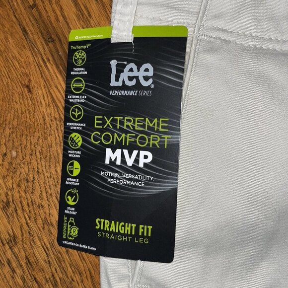NWT Lee Extreme Comfort MVP Men's Pants 34 X 32 Flex Wrinkle Resistant - Picture 4 of 5